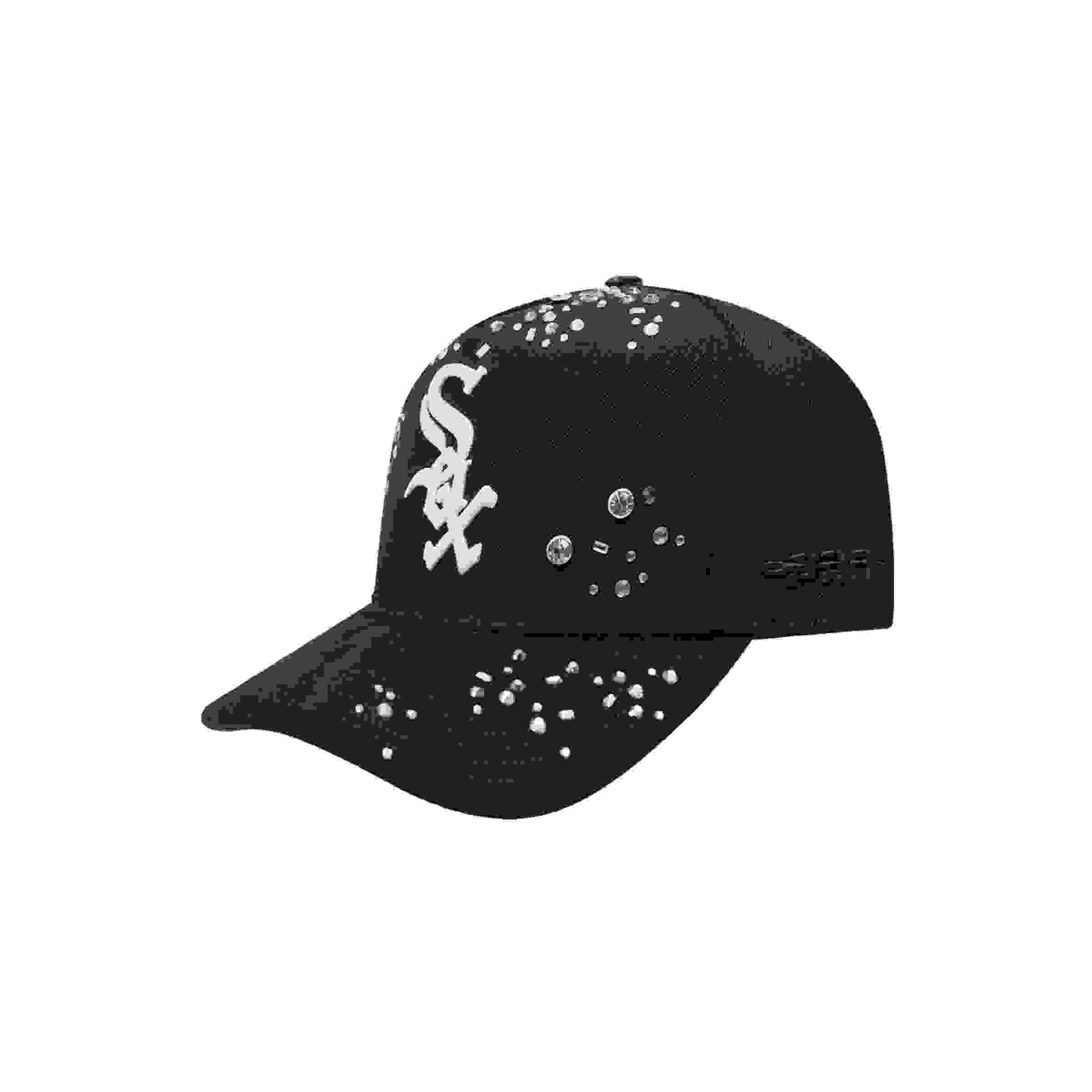 Pro Standard Chicago White Sox Iced Out Black Snapback Hat